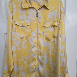 Michaels Yellow and White Floral Jacket